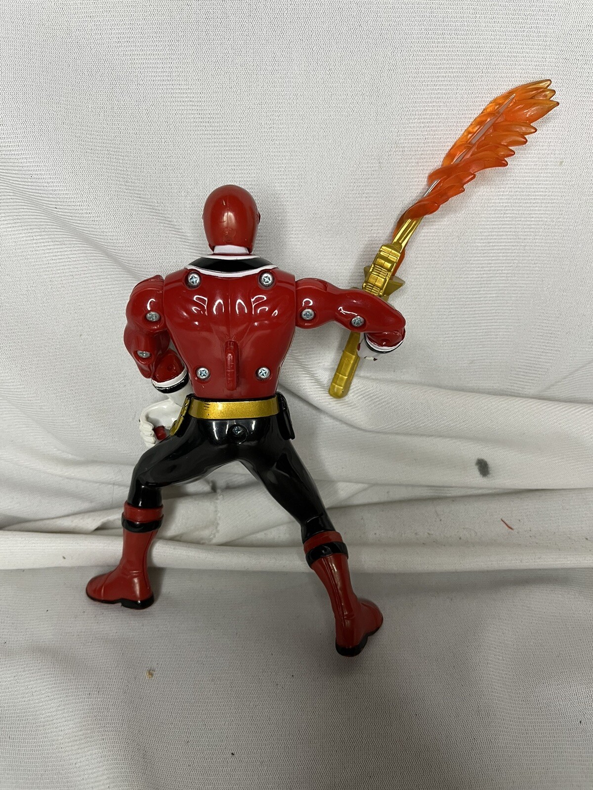 Bandai Power Rangere Samuri Action Figures with Weapons Red Green Blue Lot Of 3
