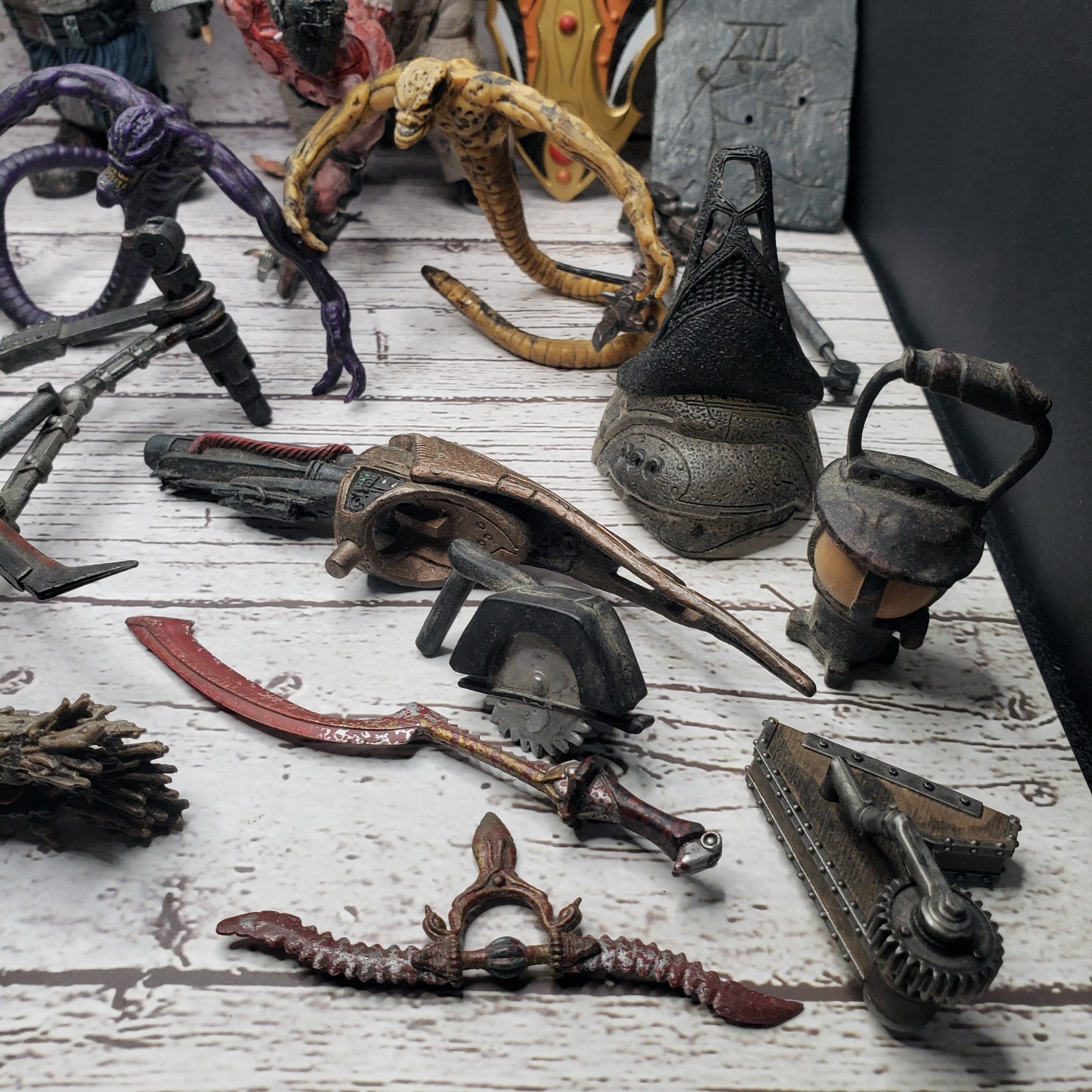 Large Mcfarlane Spawn Horror Action Figures Demon With Accessories Weapons Lot