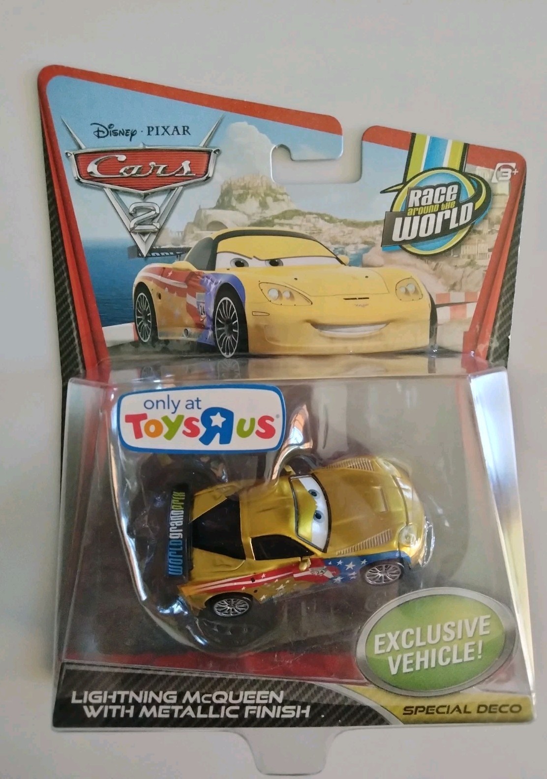 Disney Pixar Cars 2 Lightning McQueen With Metallic Finish – Toys-R-Us Exclusive