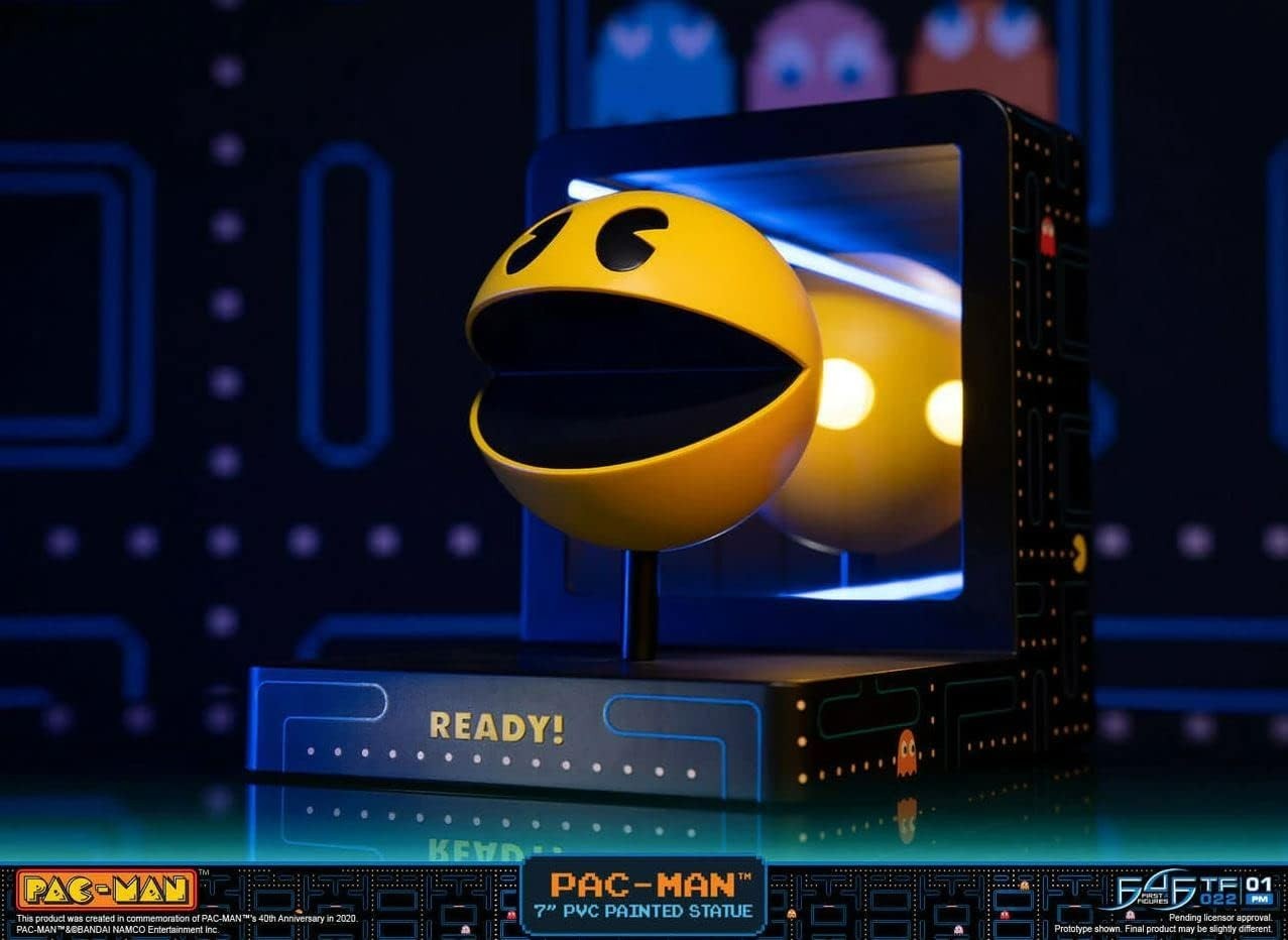 NEW Dark Horse Namco Pac-Man LIGHT-UP 7&Prime; PVC Statue ~ FREE SHIPPING!
