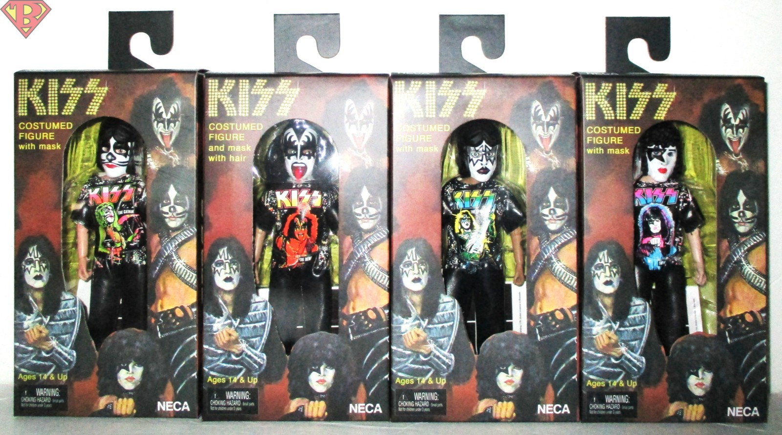 KISS Ben Cooper Costume Kids 5.5&Prime; Clothed Figure Set of 4 Series 11 Neca 2025
