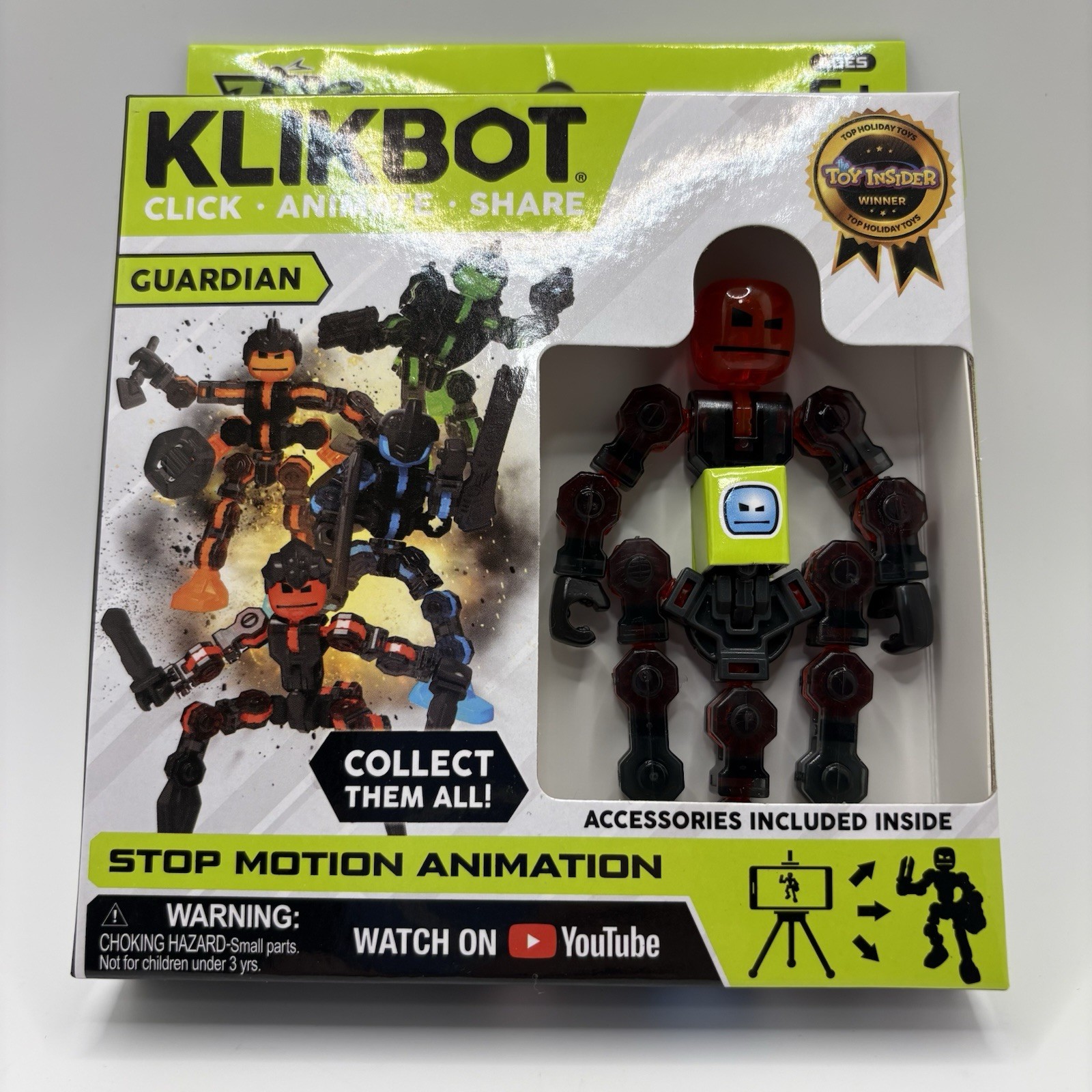 Zing Klikbot Guardians Stop Motion Action Figures Lot of 4 New