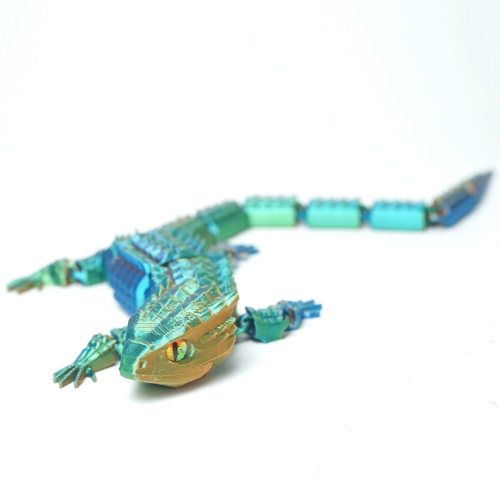 10.63inch 3D Printed Lizard Model,Articulated Animals figure,Toys Home Decor