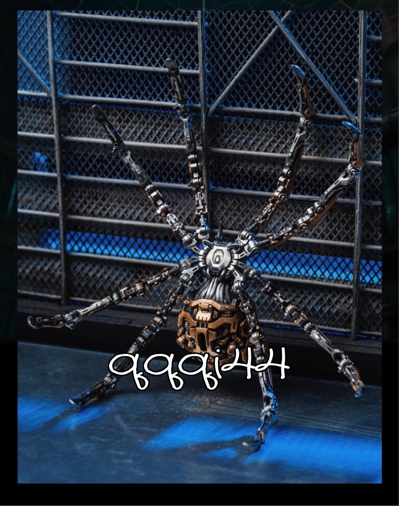 Black Widow Mechanical Spider Action Figure EDC Relaxing Toy Model Xmas Gift 1PC