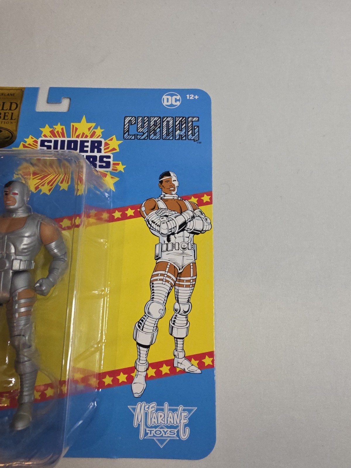 DC Super Powers McFarlane Cyborg Gold Label Figure Wave 11 Exclusive In Hand