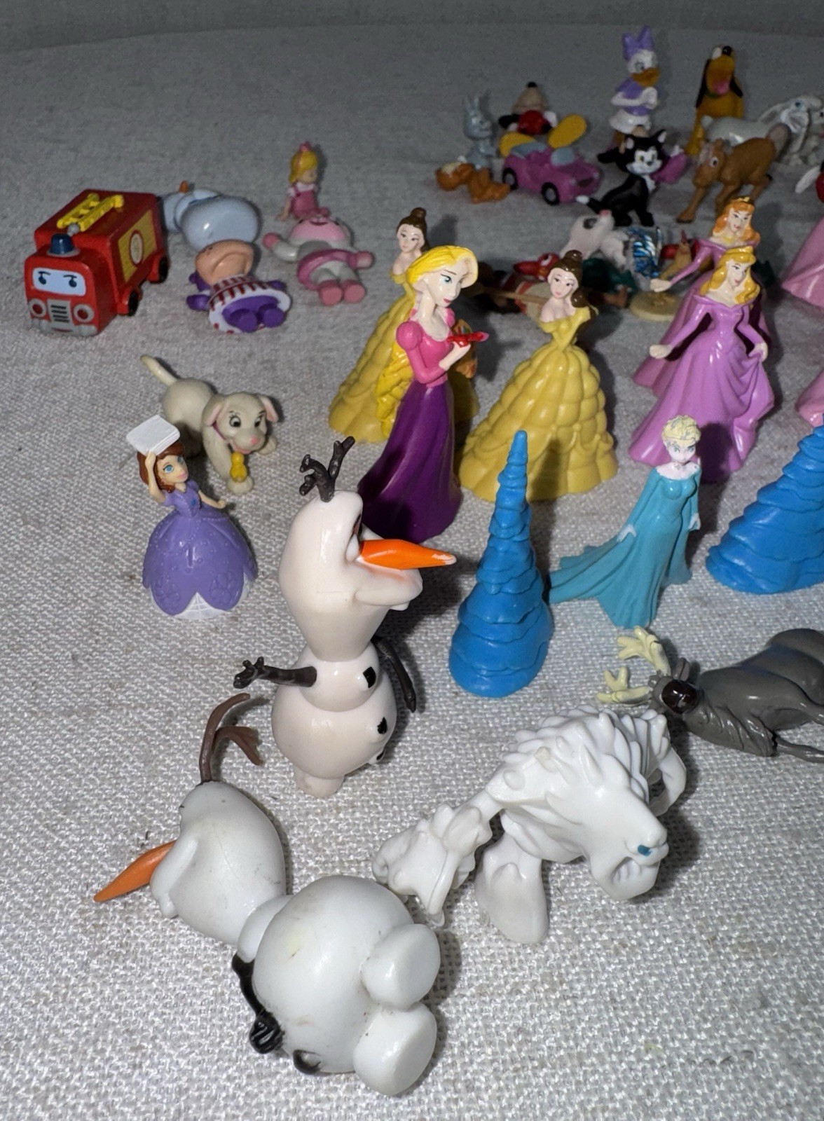 DISNEY Princess Miniature Tiny Figurine Cake Toppers Figures Mickey Lot 61 PVC