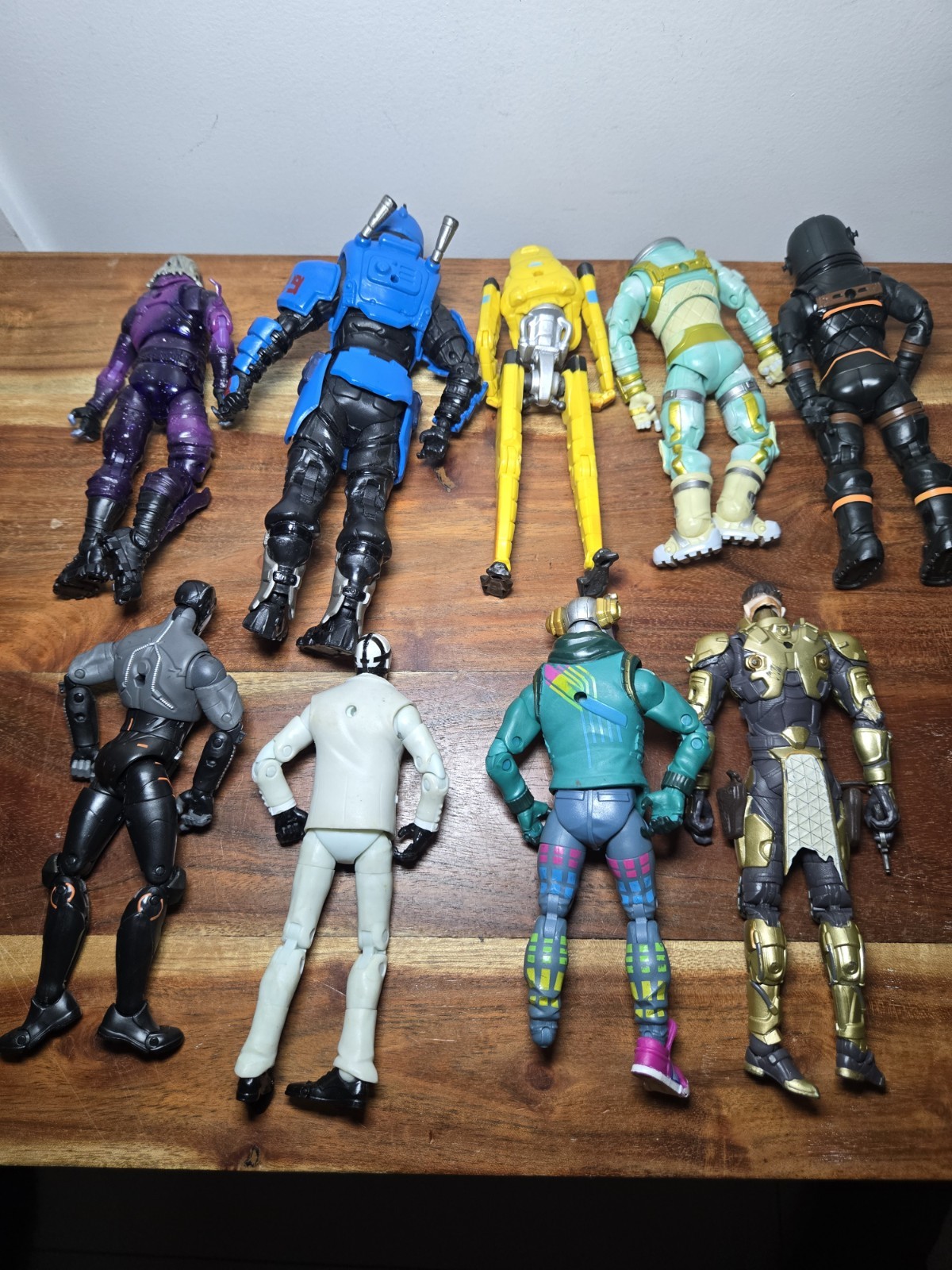 Assorted Fortnite Action Figures From McFarlane And Hasbro Loose As Is lot of 9