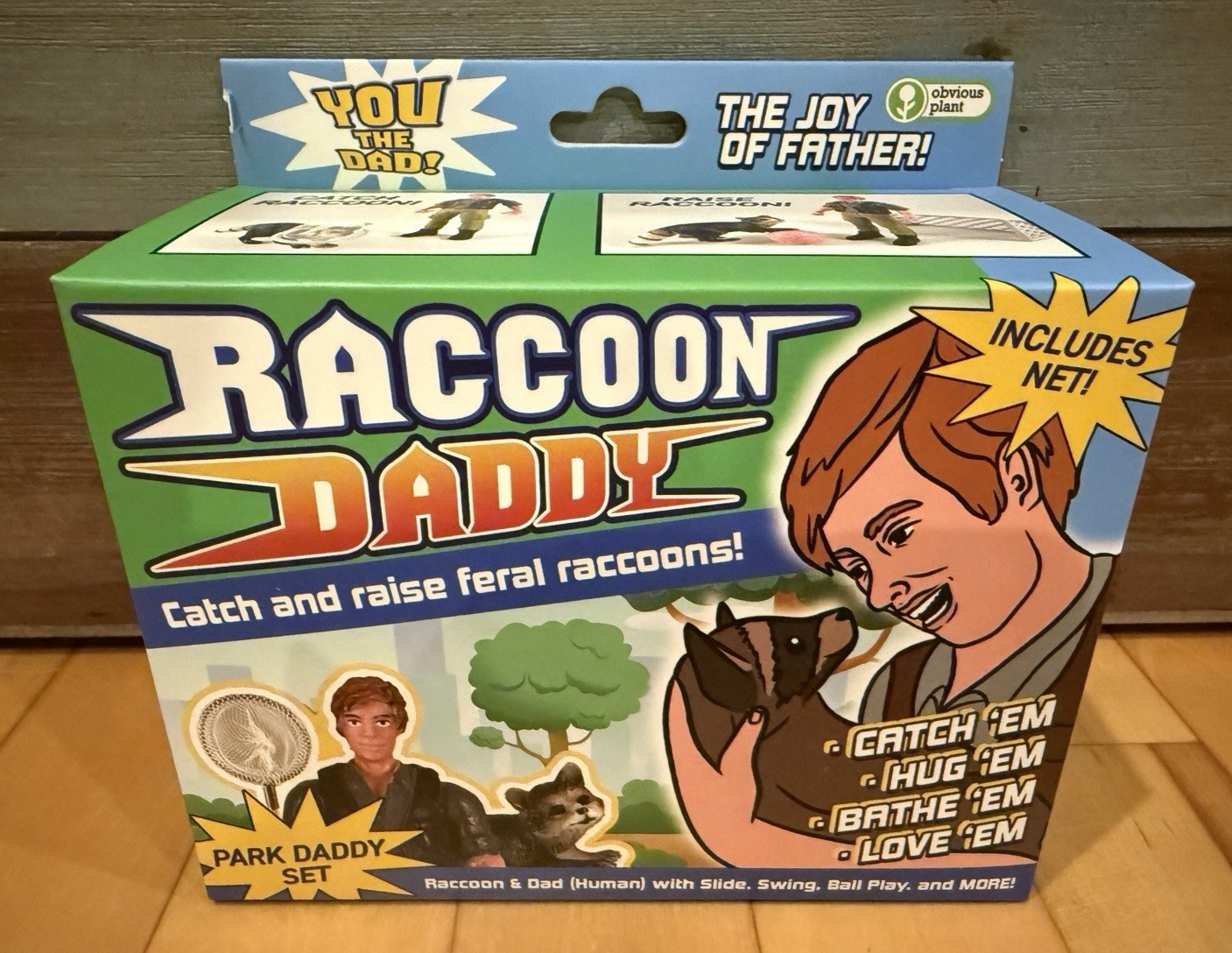 Obvious Plant Raccoon Daddy Park Figure Playset Father&rsquo;s Day Meme Art Toy /500