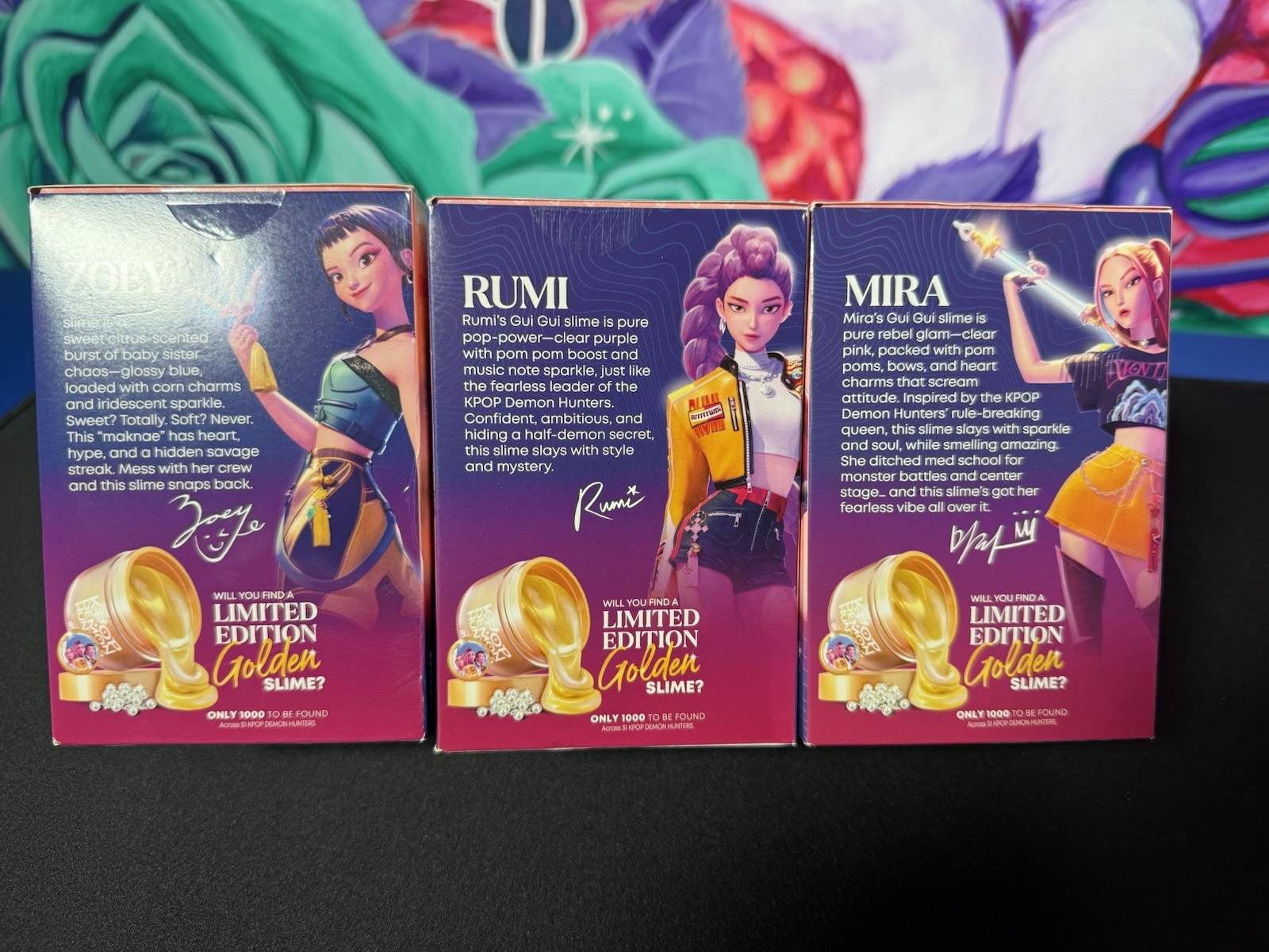 Gui Gui KPOP Demon Hunters Slime Kit Set of 3 Rumi Mira Zoey Netflix New