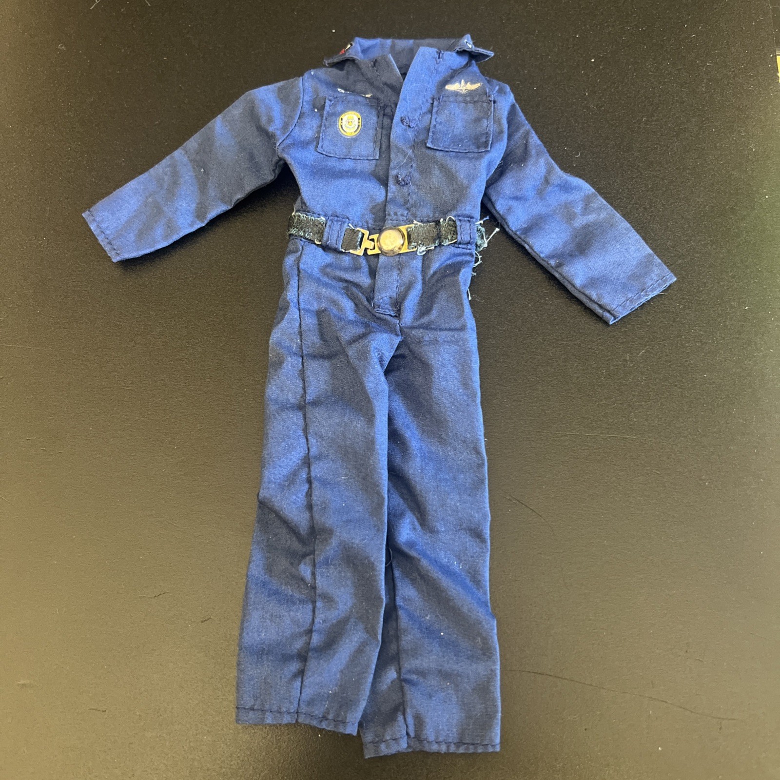 Gi Joe Blue Jumpsuit With Unique Belt And Holster