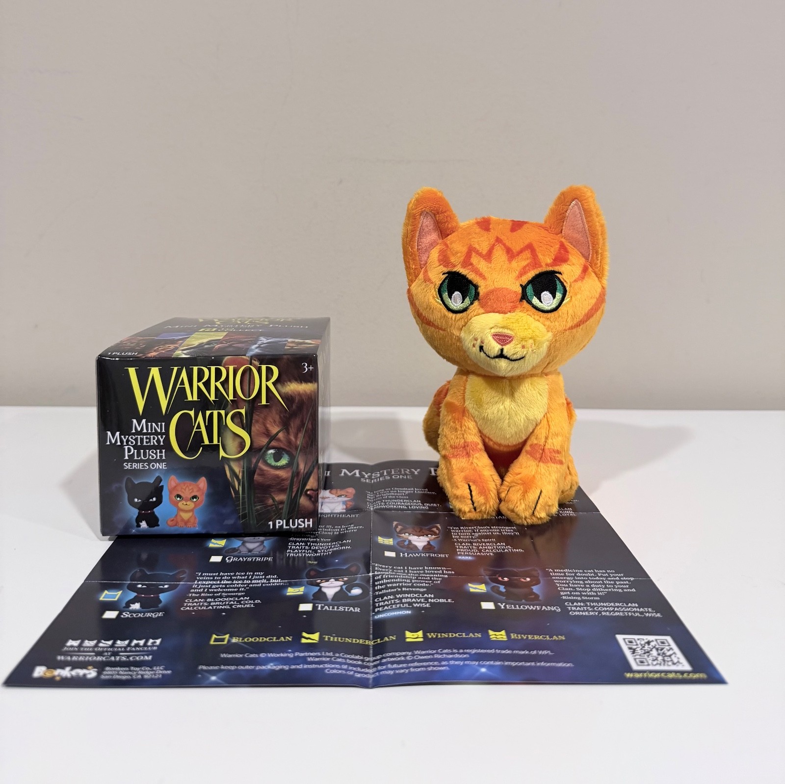Warrior Cats 6&Prime; Mystery Plush Series 1 Choose Your Favorite New READ!!