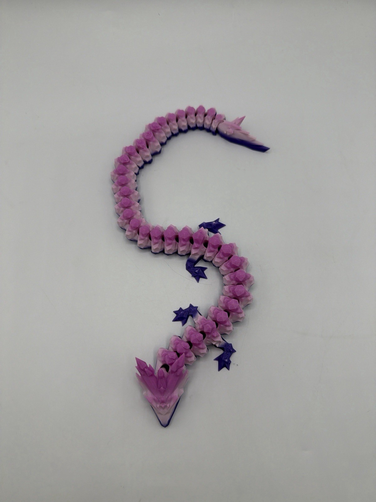 3D Printed Dragon Crystal Articulated Dragon Desktop Fish Tank Landscape Decor