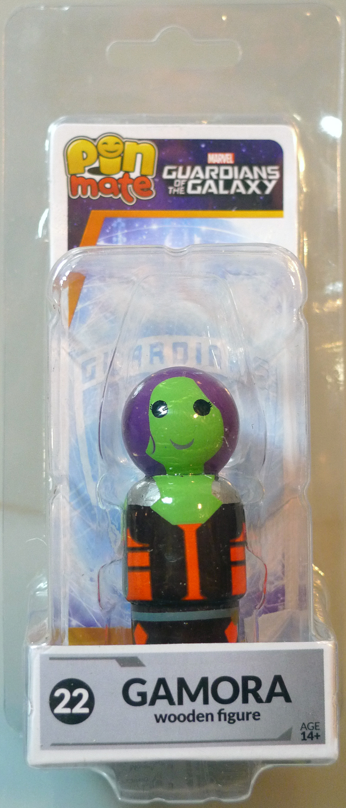 Guardians of the Galaxy Pin Mate Wooden Fig Wave 1 22 Gamora 05246