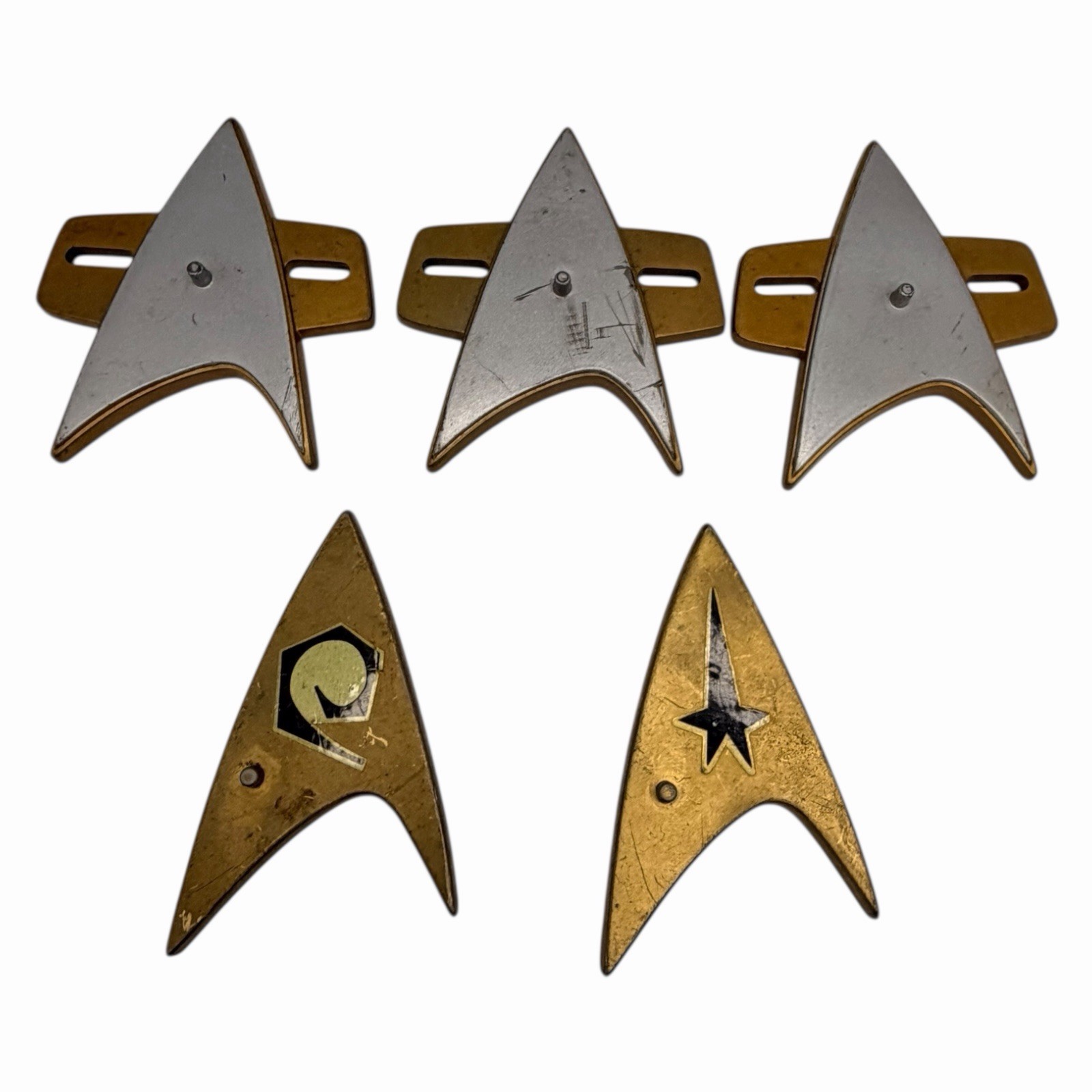 Lot of 5 Star Trek Playmates Action Figure Bases Stands 1990s Vintage