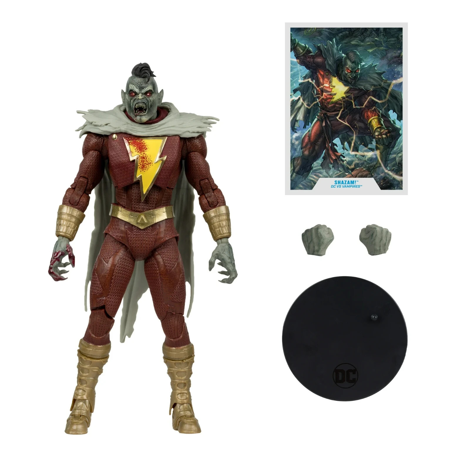 McFarlane DC Multiverse Gold Label Max Mercury Shazam 7 Inch Figures Sealed