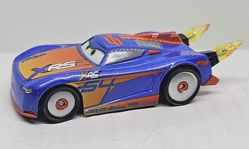 Disney Pixar Cars Rocket Racing Barry DePedal #64 Spinning Flames FREE SHIPPING