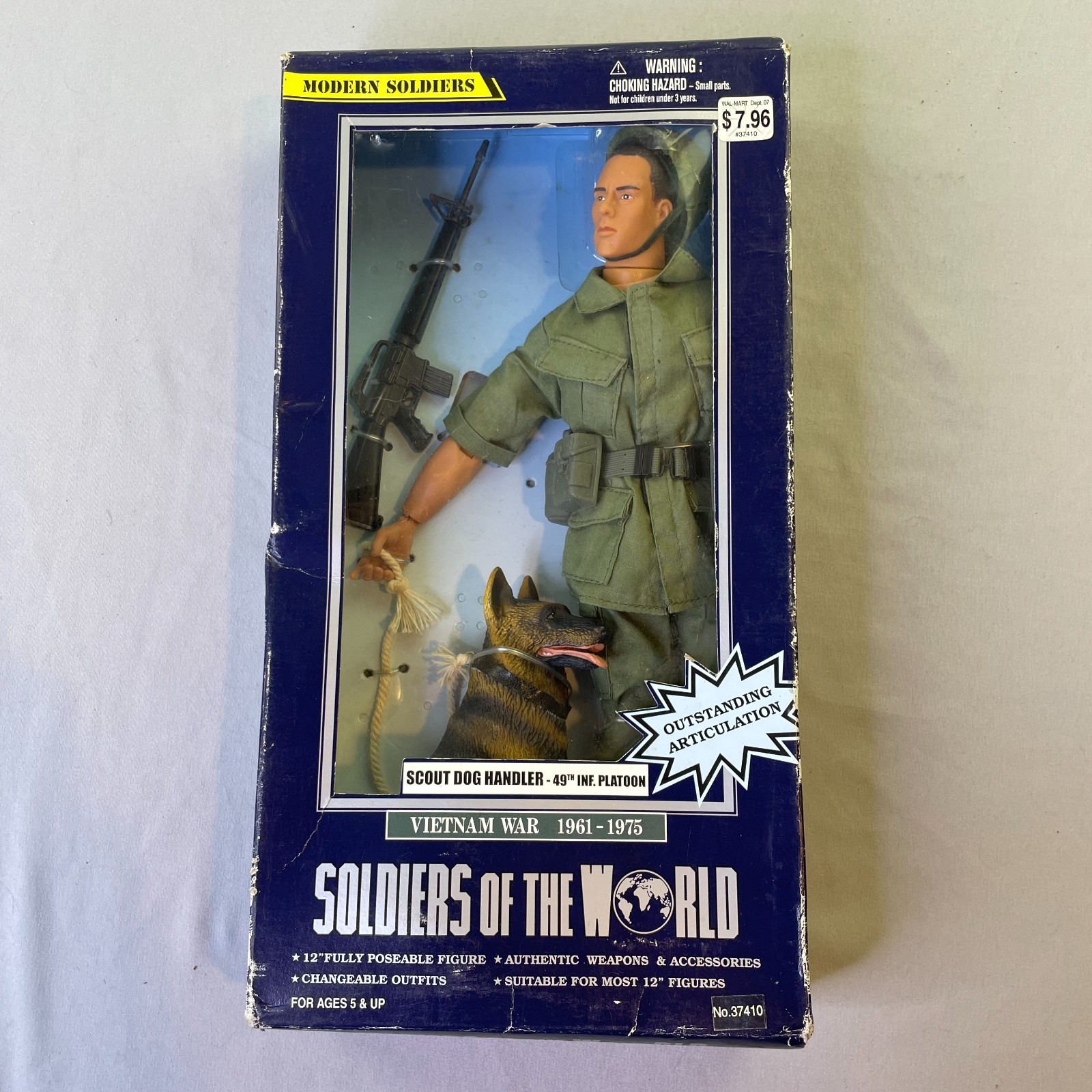 Soldiers Of The World Vietnam War Scout Dog Handler 49th Infantry Platoon Figure