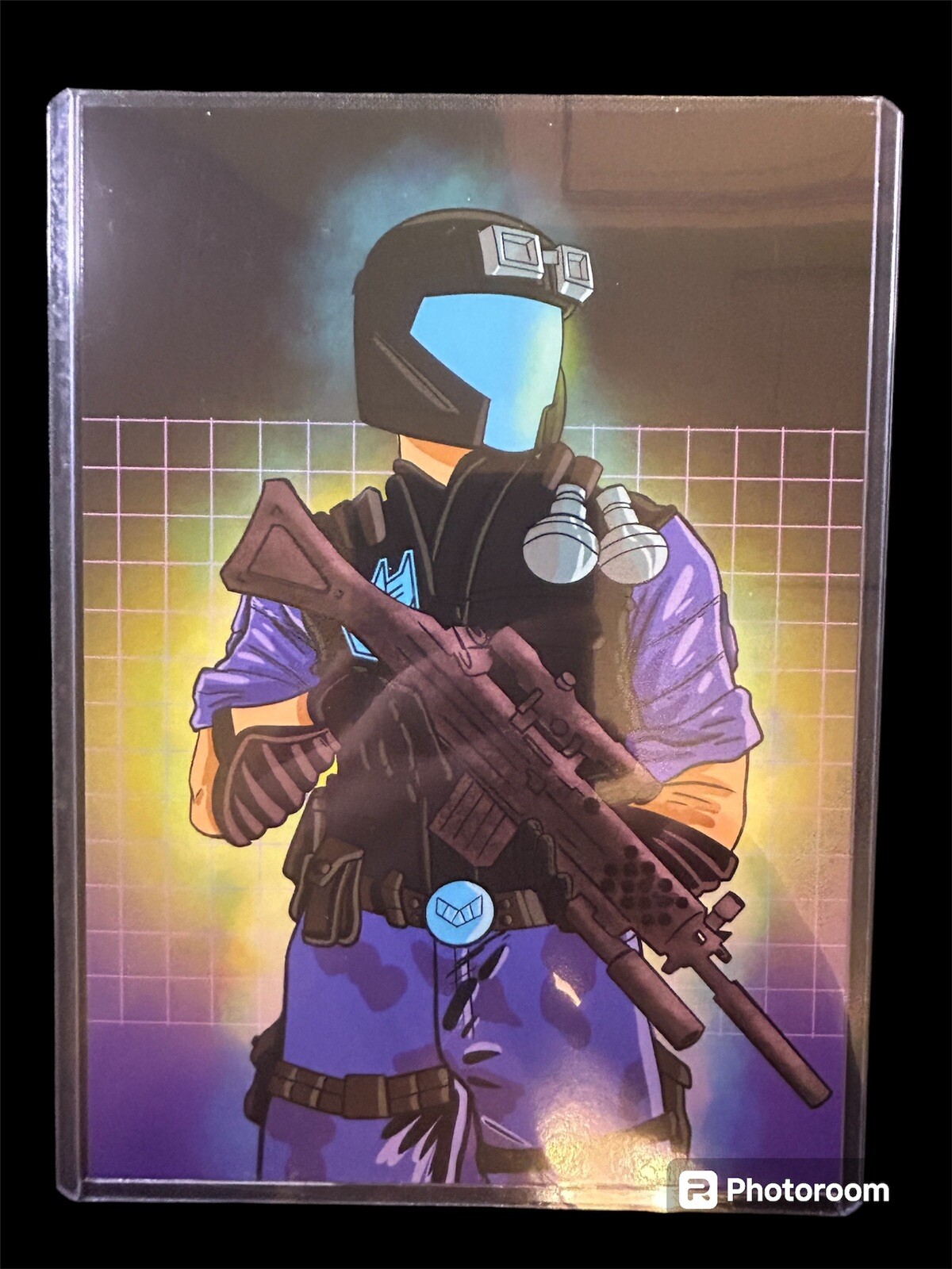 Transformers Viper Cobra Decepticon Purple Black Major Custom GI Joe w/Filecard