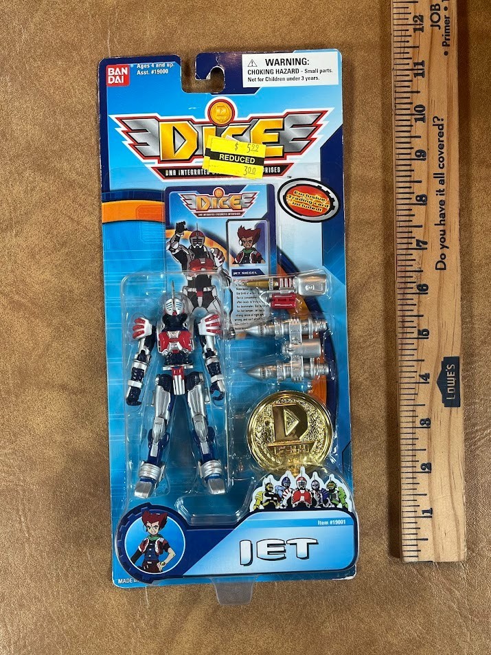 Bandai Dice DNA Intergrated Cybernetic Enterprises Jet 4.5” Action Figure #19001