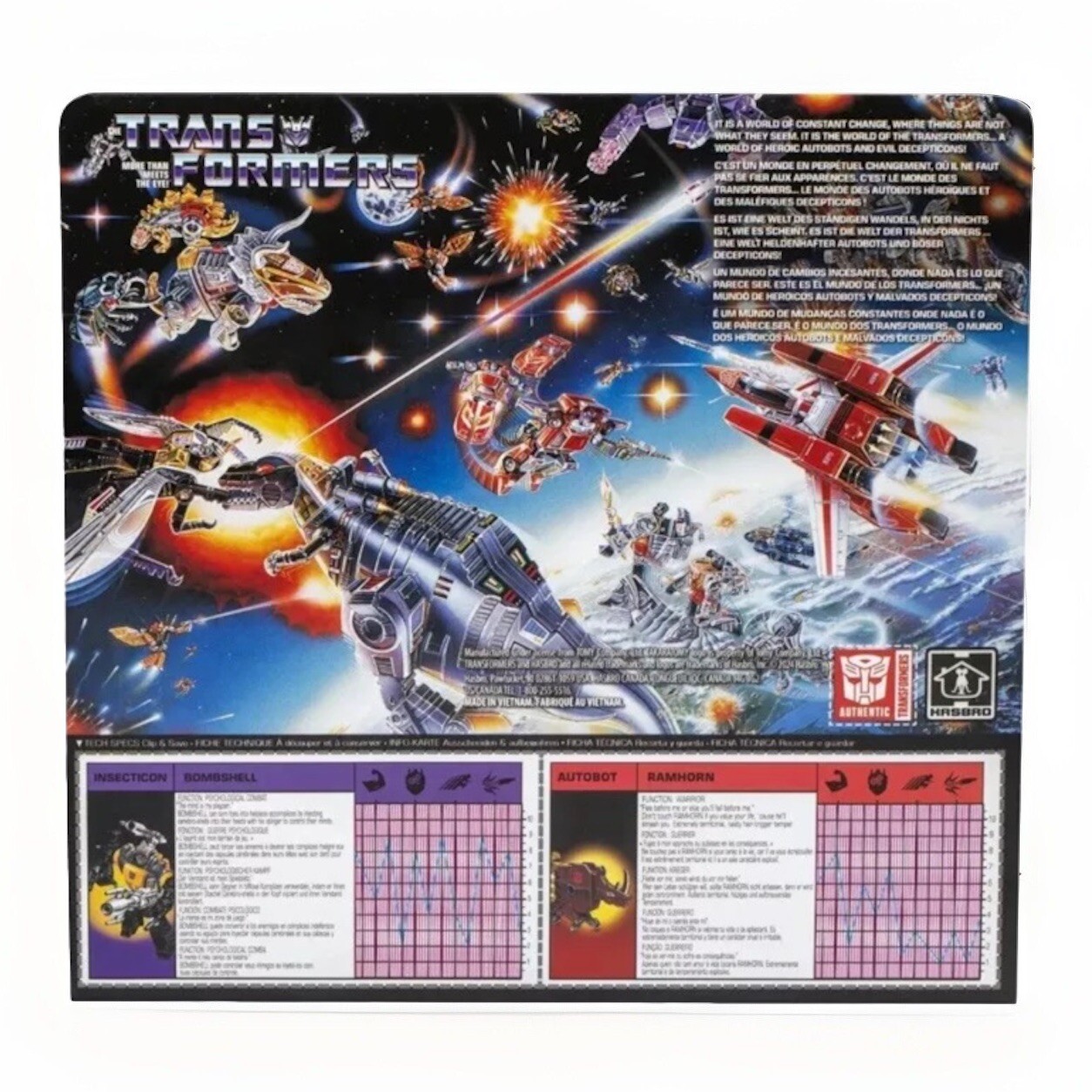 Transformers Retro Reissue 40th Anniversary Edition Bombshell/Ramhorn Figure Set
