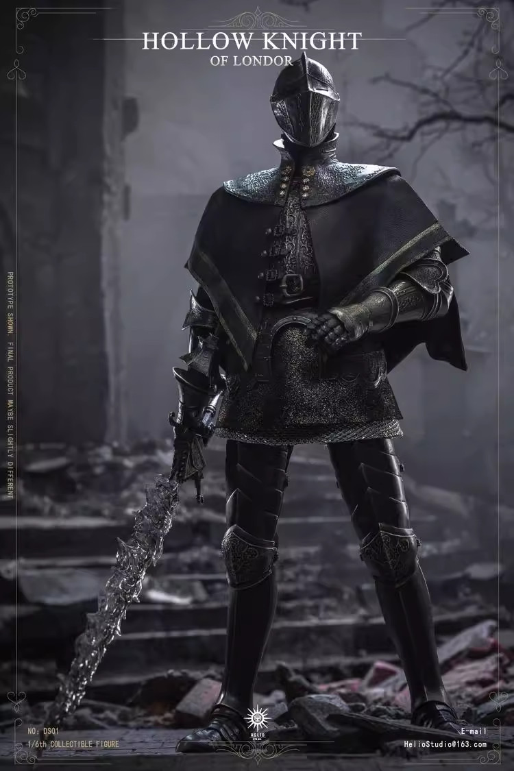 In Stock New Helio Studio DS01 Hollow Knight of Londor 1/6 Action Figure Model