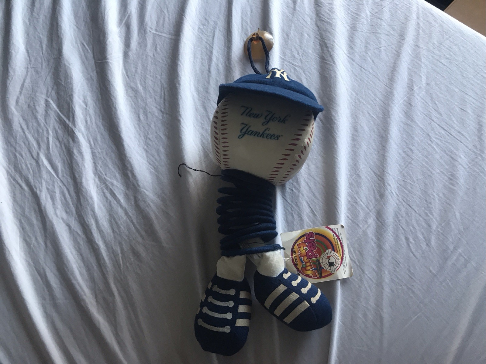 VTG Slinky Pets MLB New York Yankees Baseball Plush Doll With Cap NWT NOS RARE
