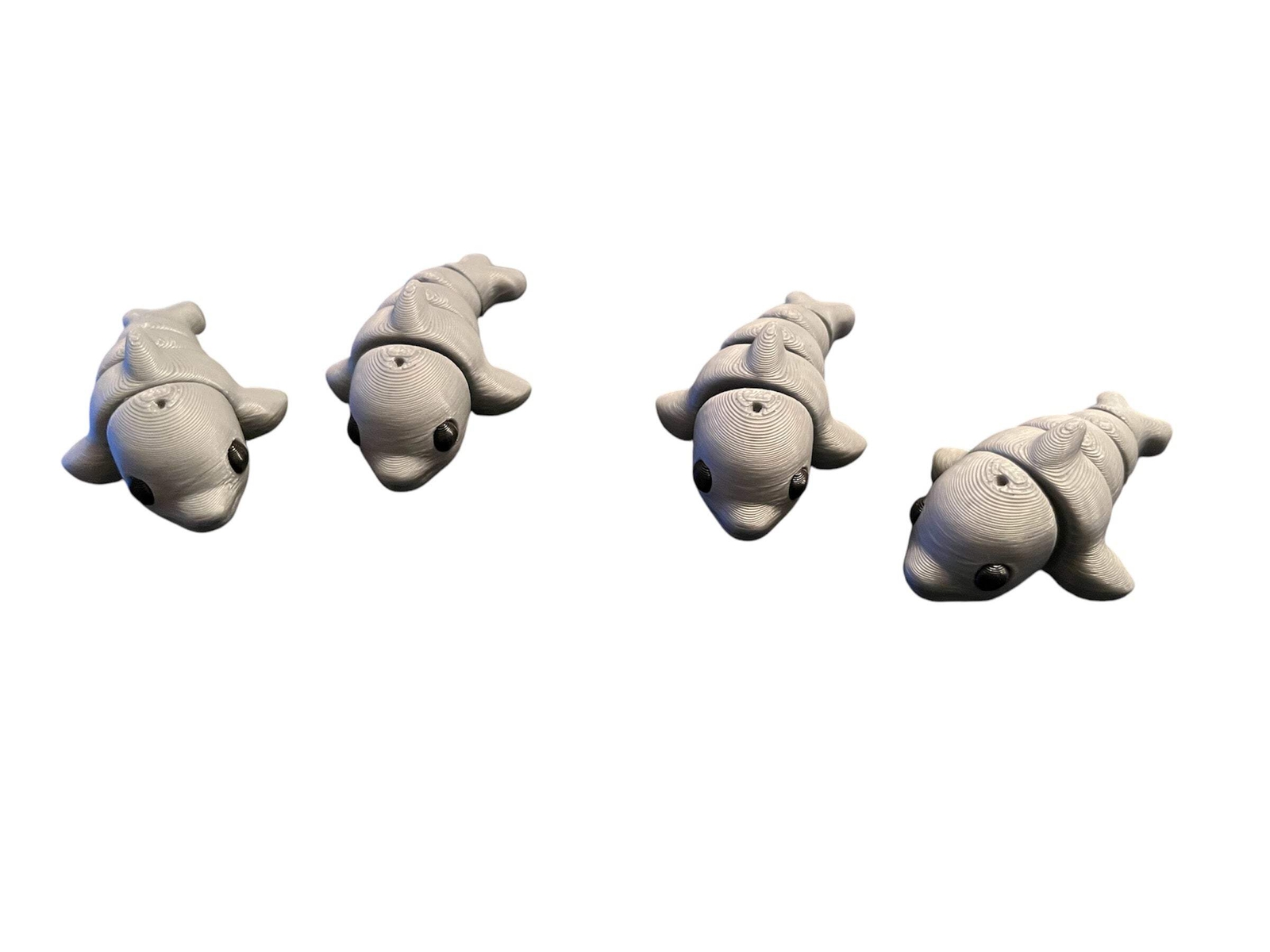 100 Flexi Articulated Dolphins – Tiny 3D Printed Fidget Toy – Great Gift – Team