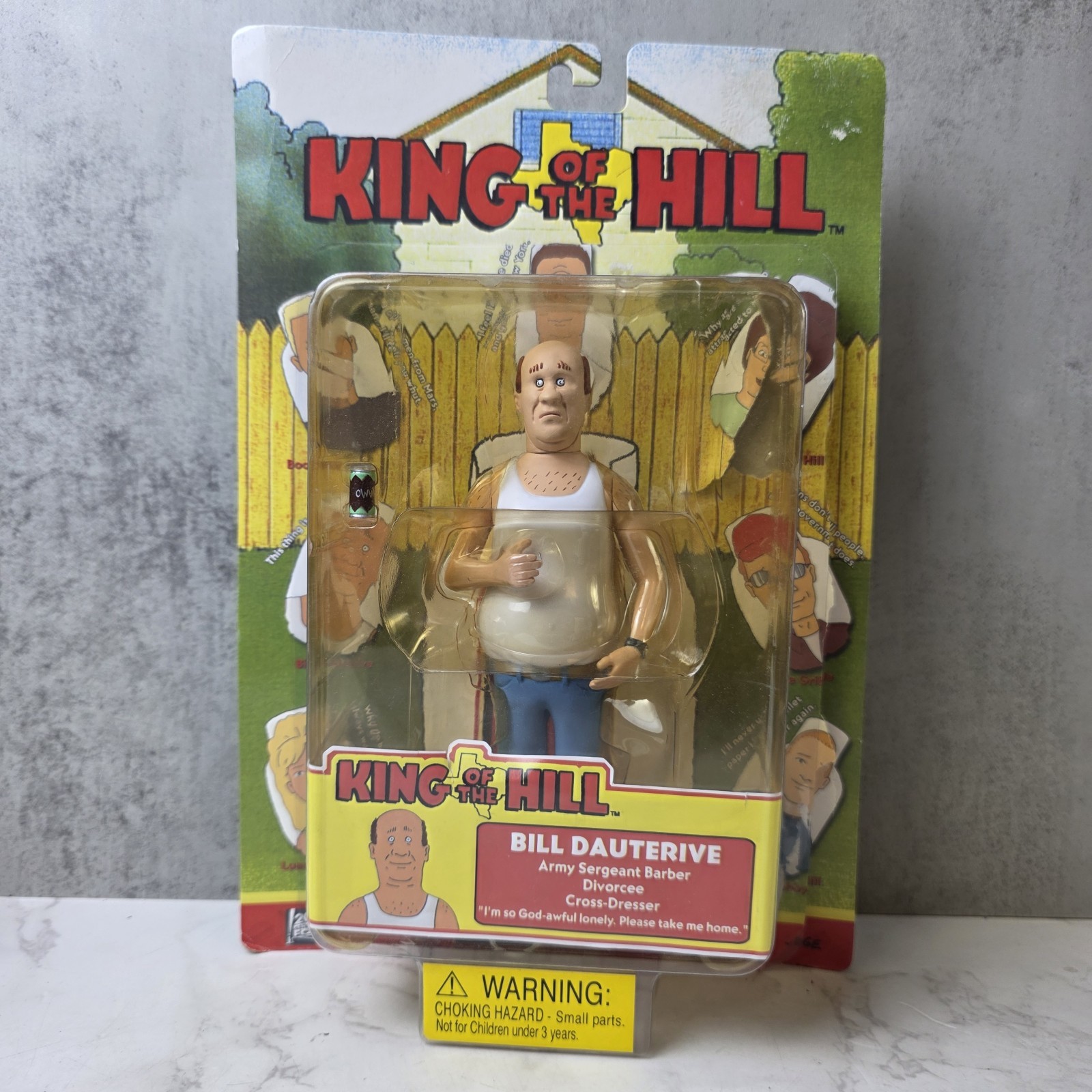 King of the Hill Bill Dauterive Action Figure 2002 Toycom Sota – As Shown