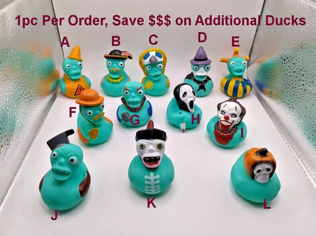Glow Halloween Spooky Style Rubber Duckies Ducks – Jeep Ducking – US Shipper