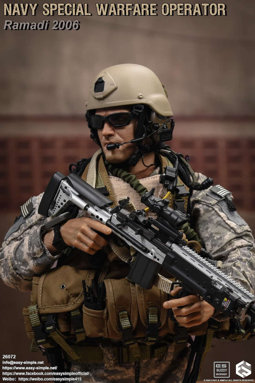 1:6 scale Easy & Simple NSW Operator Radio w/ Headset for 12&Prime; Figures