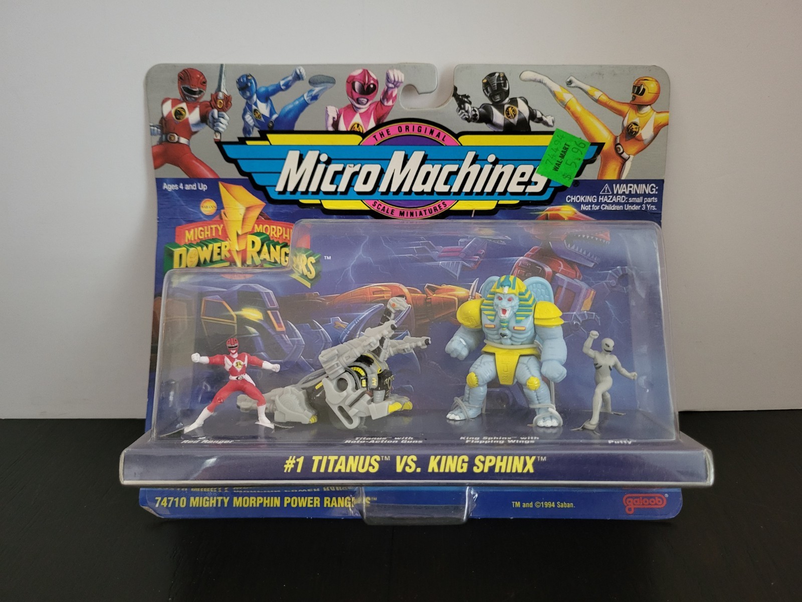 TItanus vs King Sphinx #1 Power Rangers MICRO MACHINES Galoob MOC NEW #2