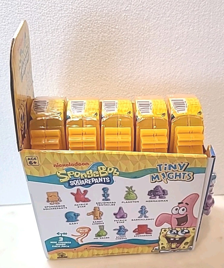 Retail Store Display SpongeBob Square Pants Sealed Tiny Mights Blind Box Figures
