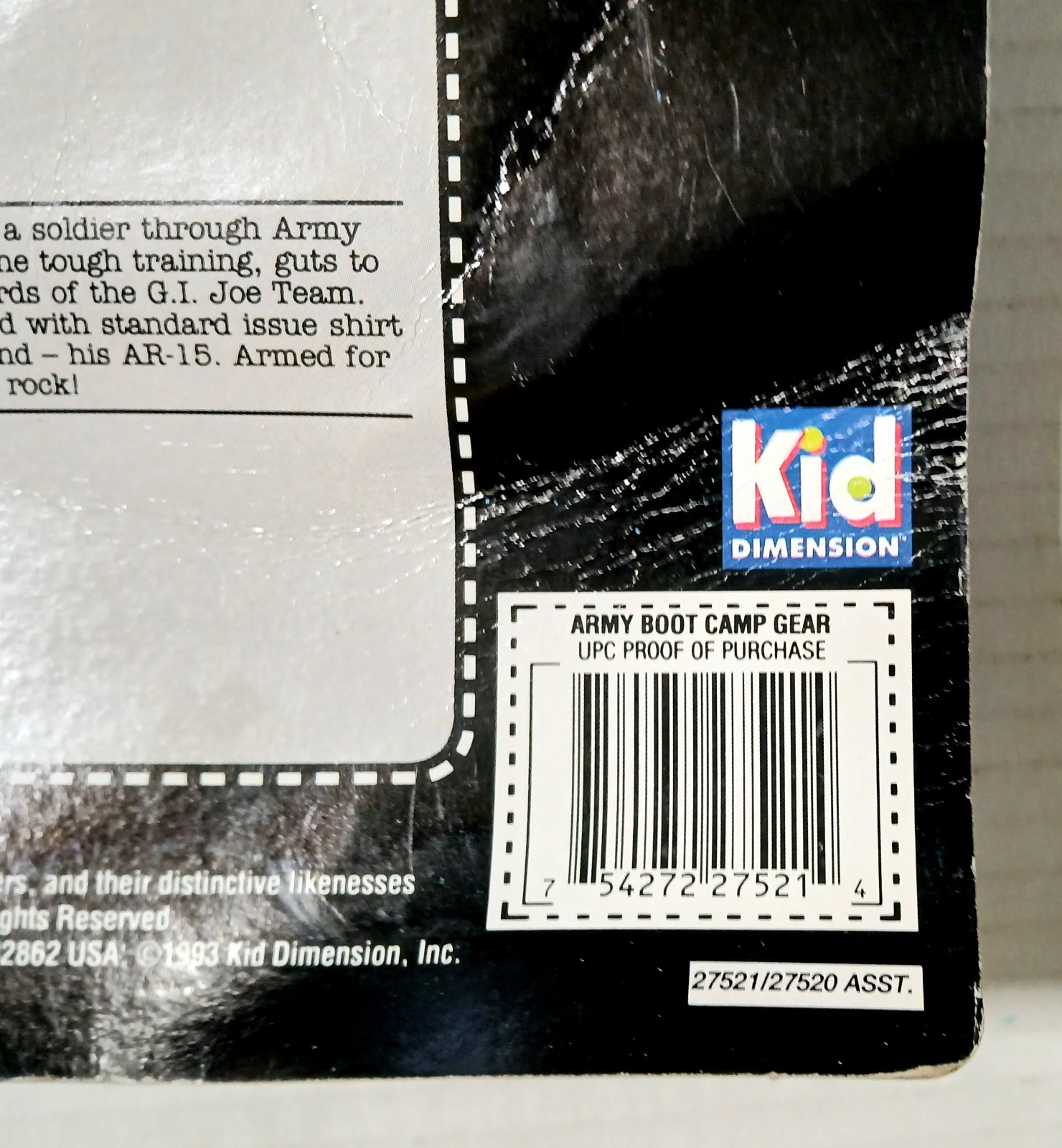 GI Joe Hall of Fame Army Boot Camp Gear Uniform 1993 for 12&Prime; Action Figure