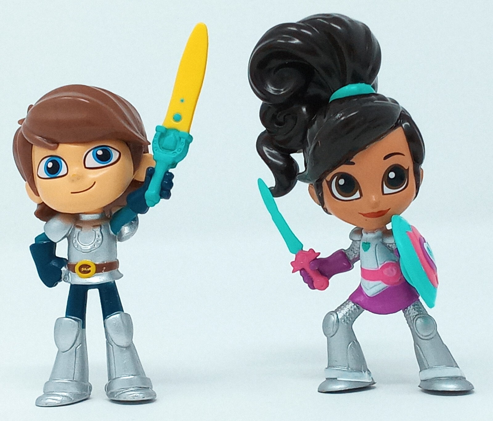 Princess Knight Nella & Garrett 3.5&Prime; figures 2017 2018 Viacom Nickelodeon
