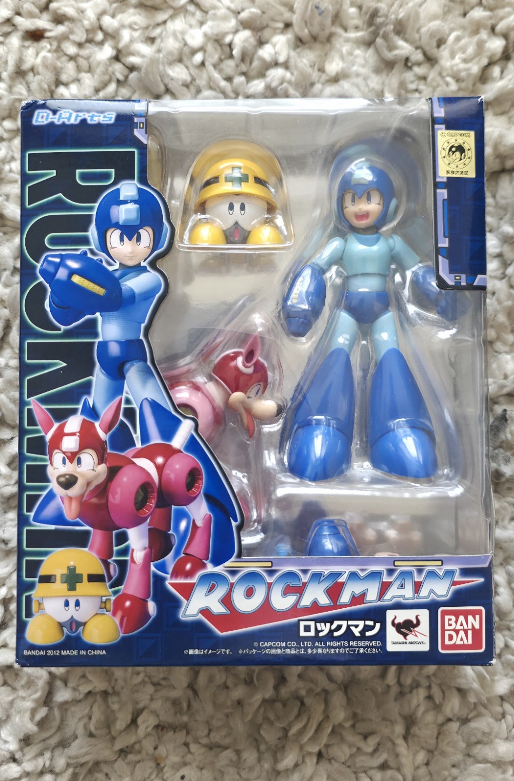 Authentic NEW Bandai D-Arts Mega Man ROCKMAN Action Figure Rush and Met. Rare!!!