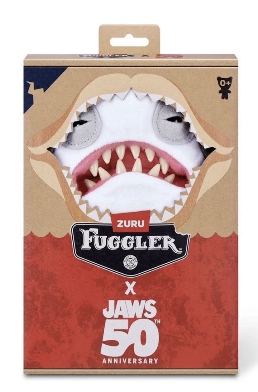 Zuru Fuggler Jaws 50th Anniversary Collector Ugly Shark Soft Plush New Sealed