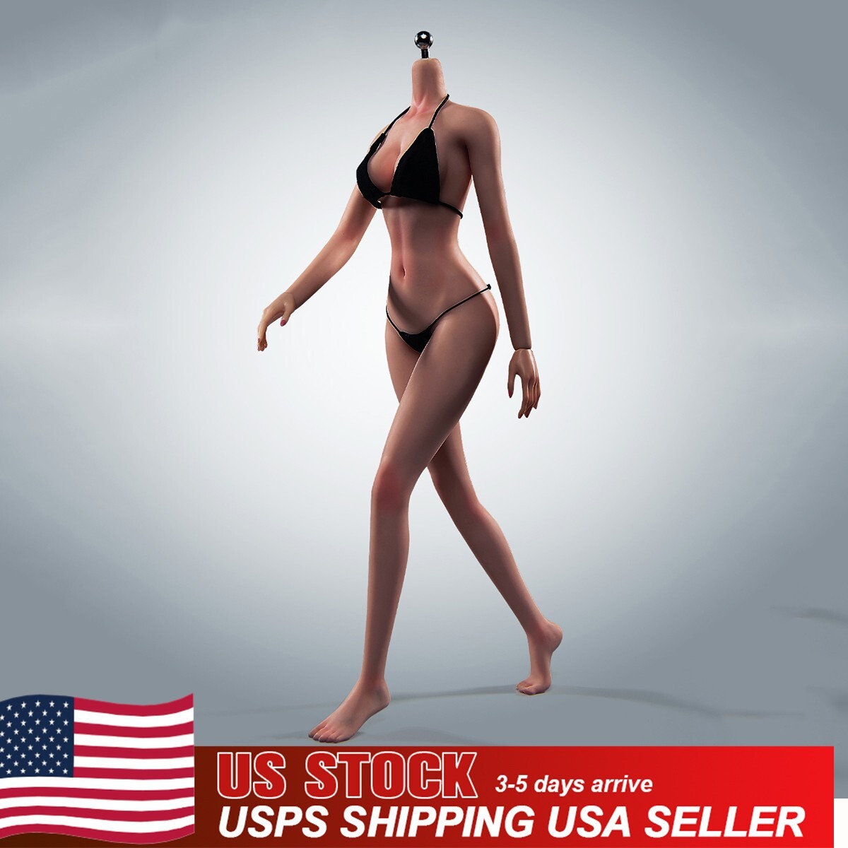 USA 1:6 Flexible Female Body Copper Suntan 12&Prime; Seamless Action Figure Body Model
