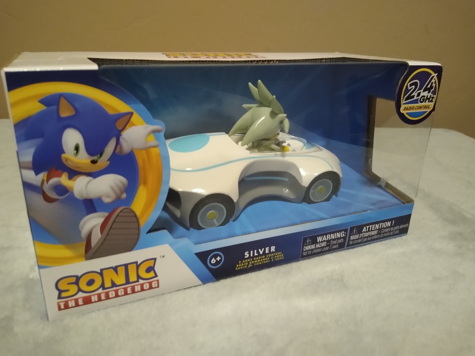 Sonic The Hedgehog Silver Radio Control Car MISB 2022 NKOK 2.4 GHz ~NEW