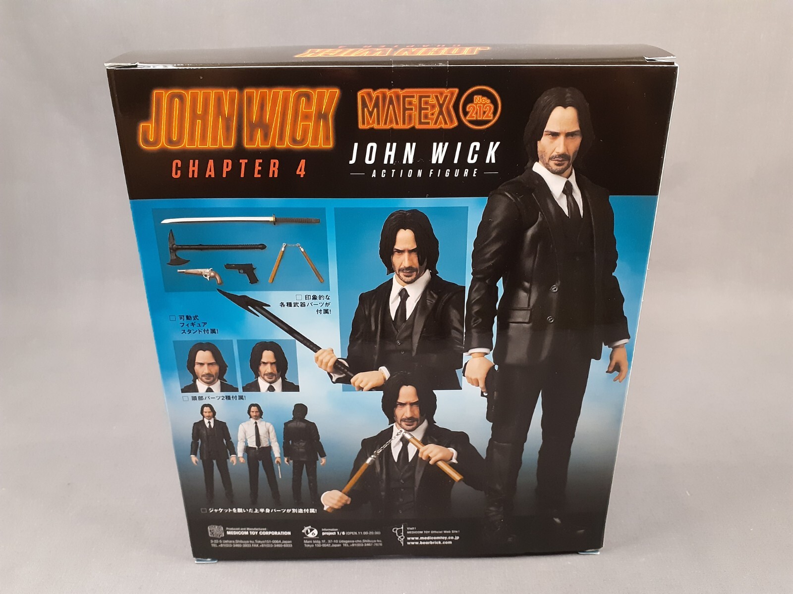MAFEX No.212 MAFEX JOHN WICK (JOHN WICK: CHAPTER 4) Medicom TOY JAPAN NEW (C1)