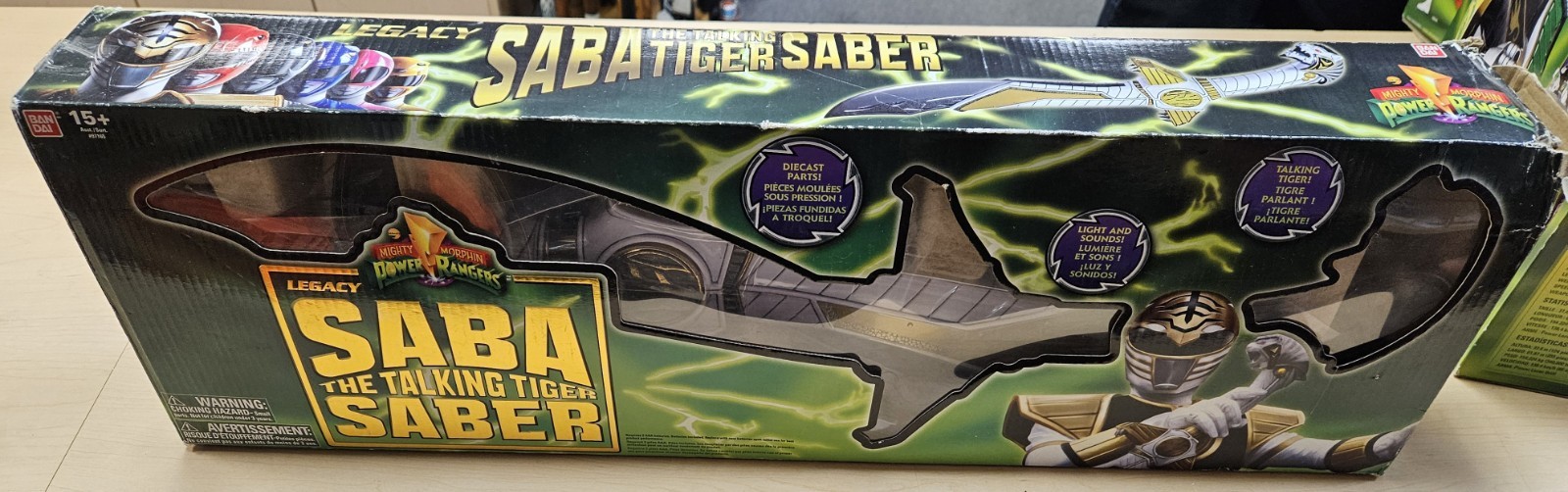 Mighty Morphin Power Rangers – Legacy Saba The Talking Tiger SABER – In Box w/ma
