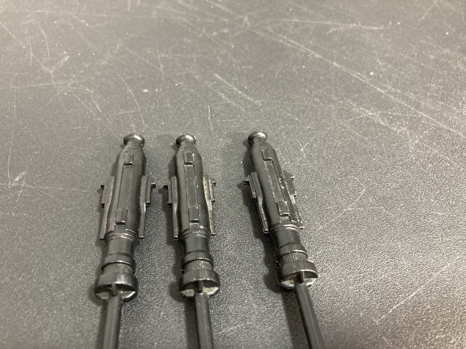 Lot of 3 X-Wing Fighter Laser Cannon Vintage 1978 Kenner Star Wars Vehicle Part