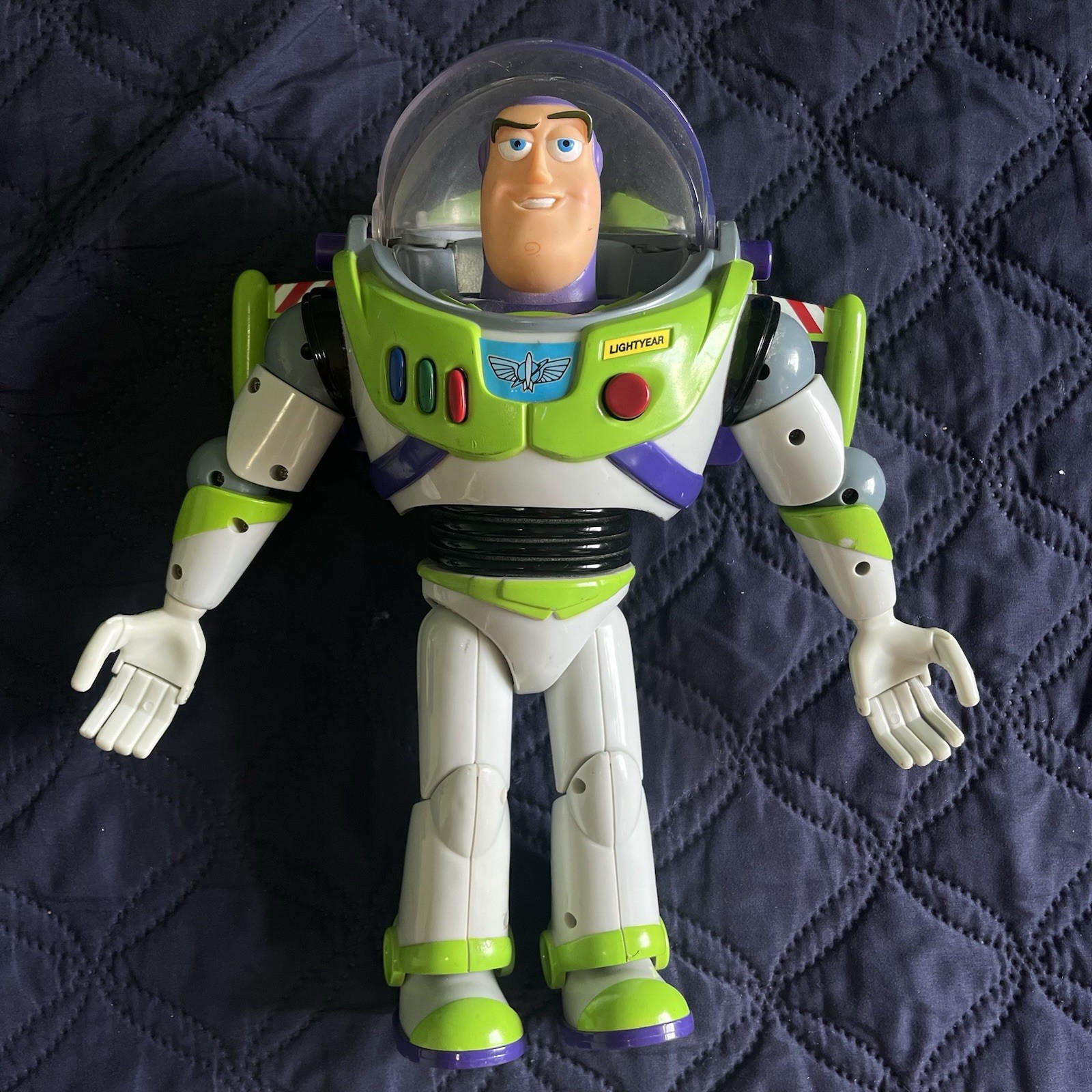 Toy Story Buzz Lightyear 12” THINKWAY ELECTRONICS 1995 Not Working Damaged