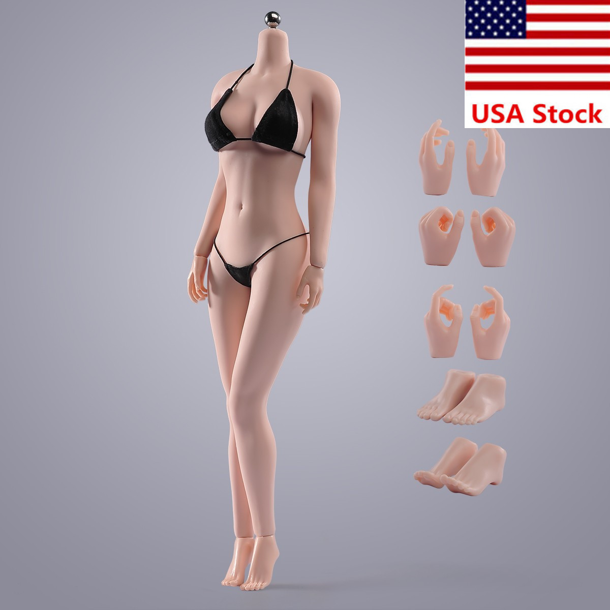 ANT AB001W 1/6 Female Pale Large Bust Flexible Seamless Body For 12 »Figure