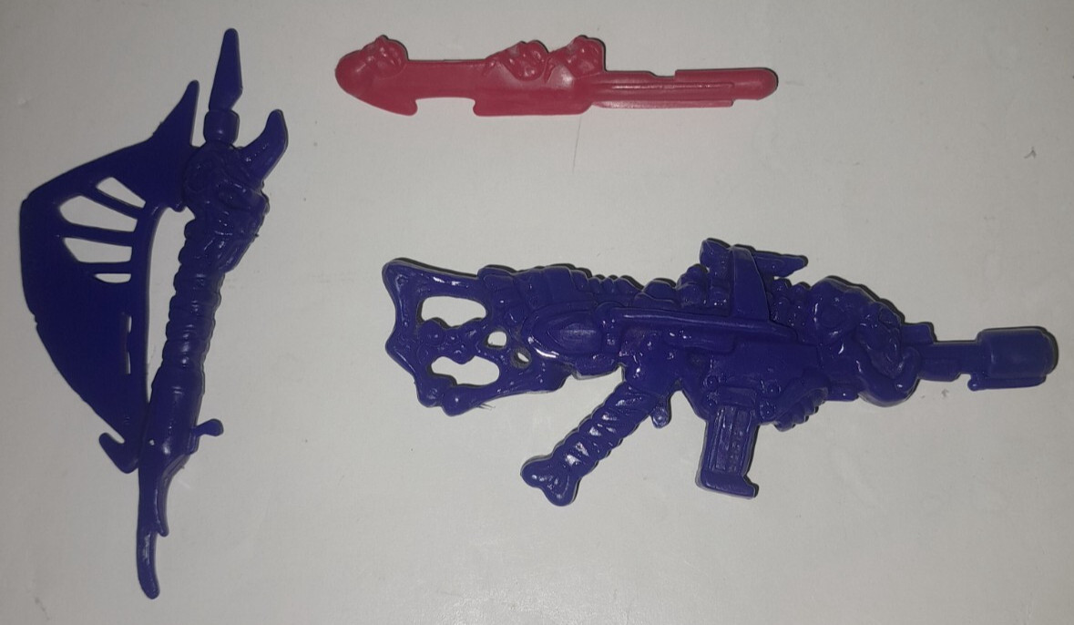 Skeleton Warriors Baron Dark Accessories Playmates 1994 Battle Axe Blaster +More