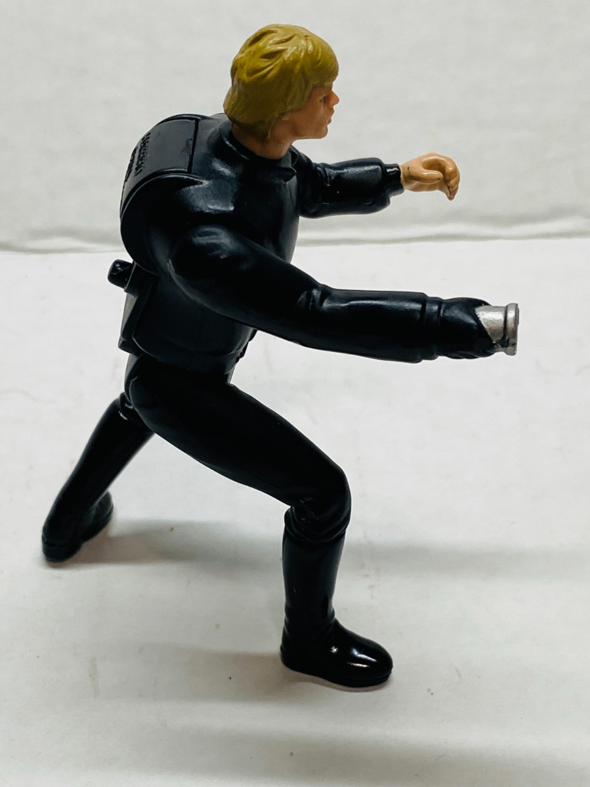 VNTG STAR WARS Luke Skywalker 3.75&Prime; Figure Black Jedi Gear 1997 POTF – VGUC