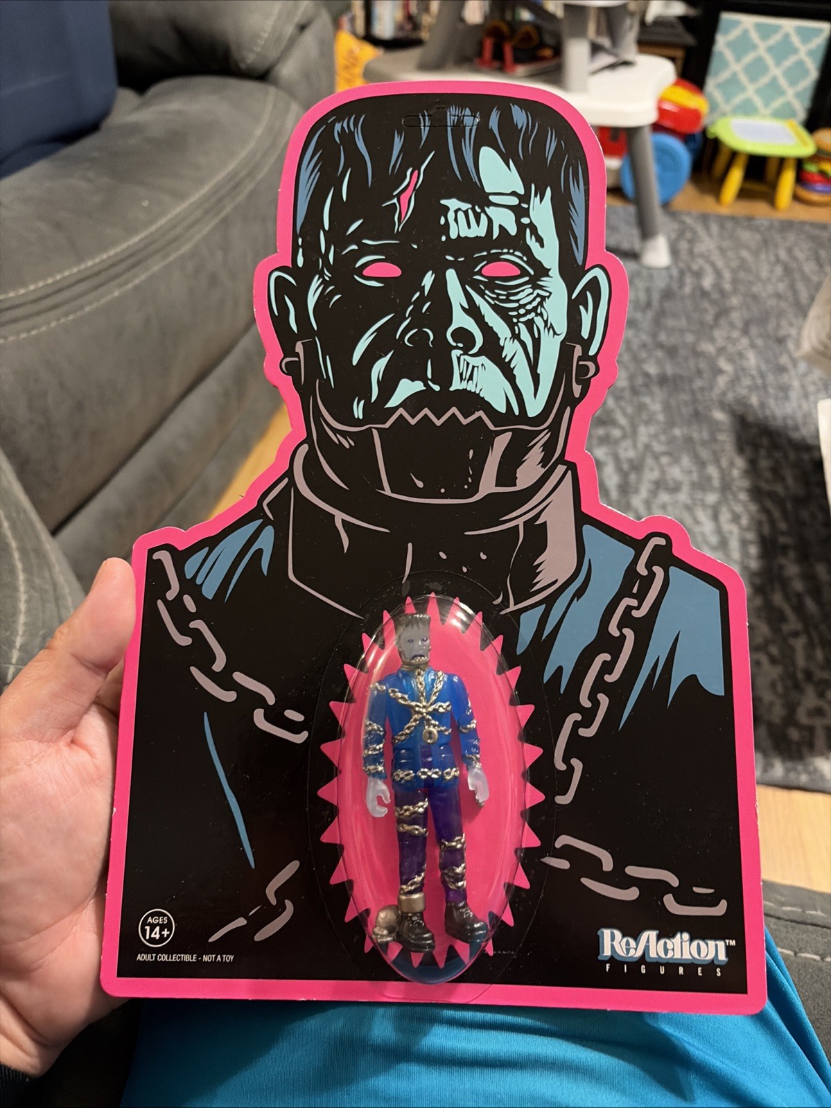 EXCLUSIVE SUPER 7 THE WORST WAVE 2 ACTION FIGURE FRANKENGHOST GLOW IN THE DARK