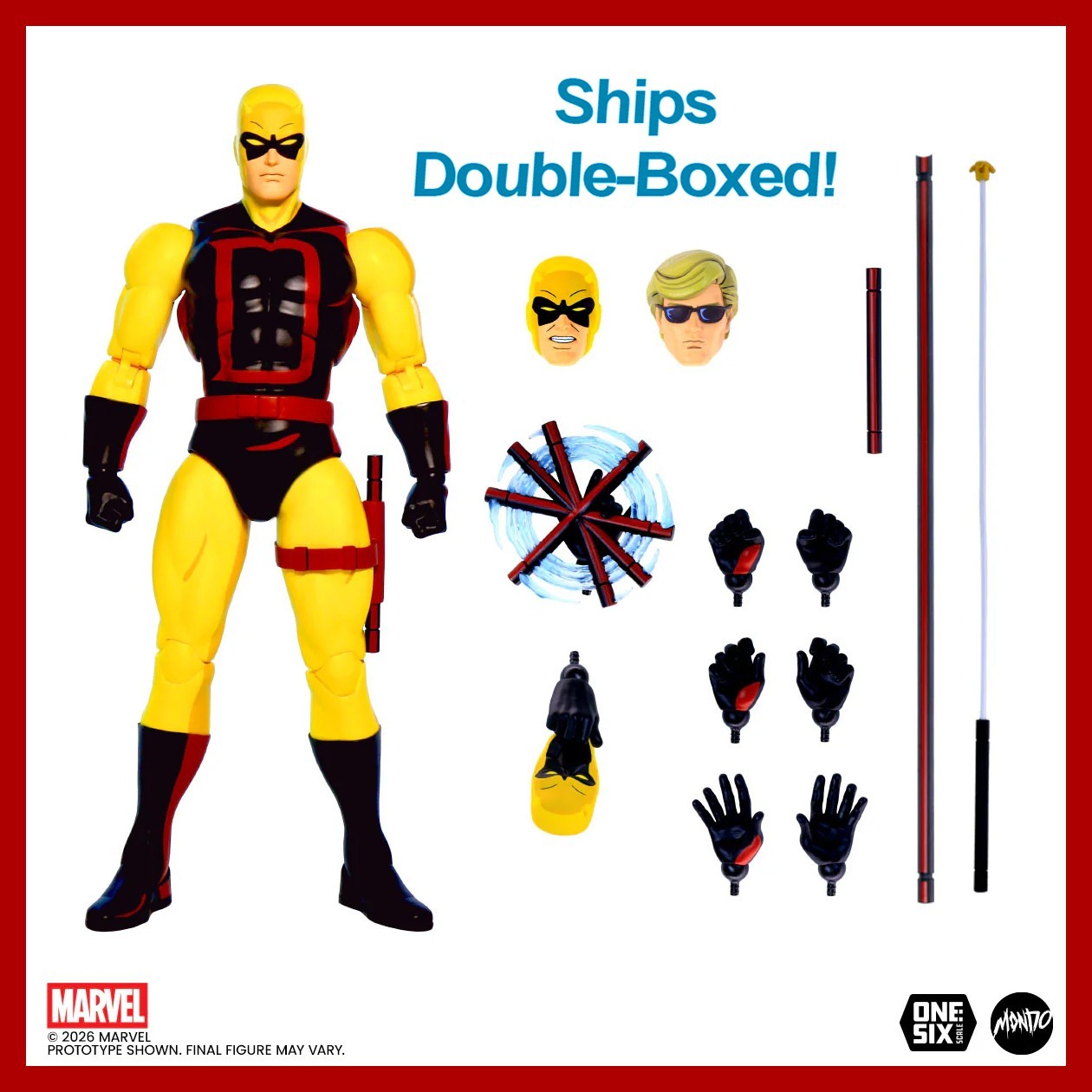 DAREDEVIL 1st App Yellow MONDO LIMITED EDITION Spiderman ANIMATED SERIES Presale