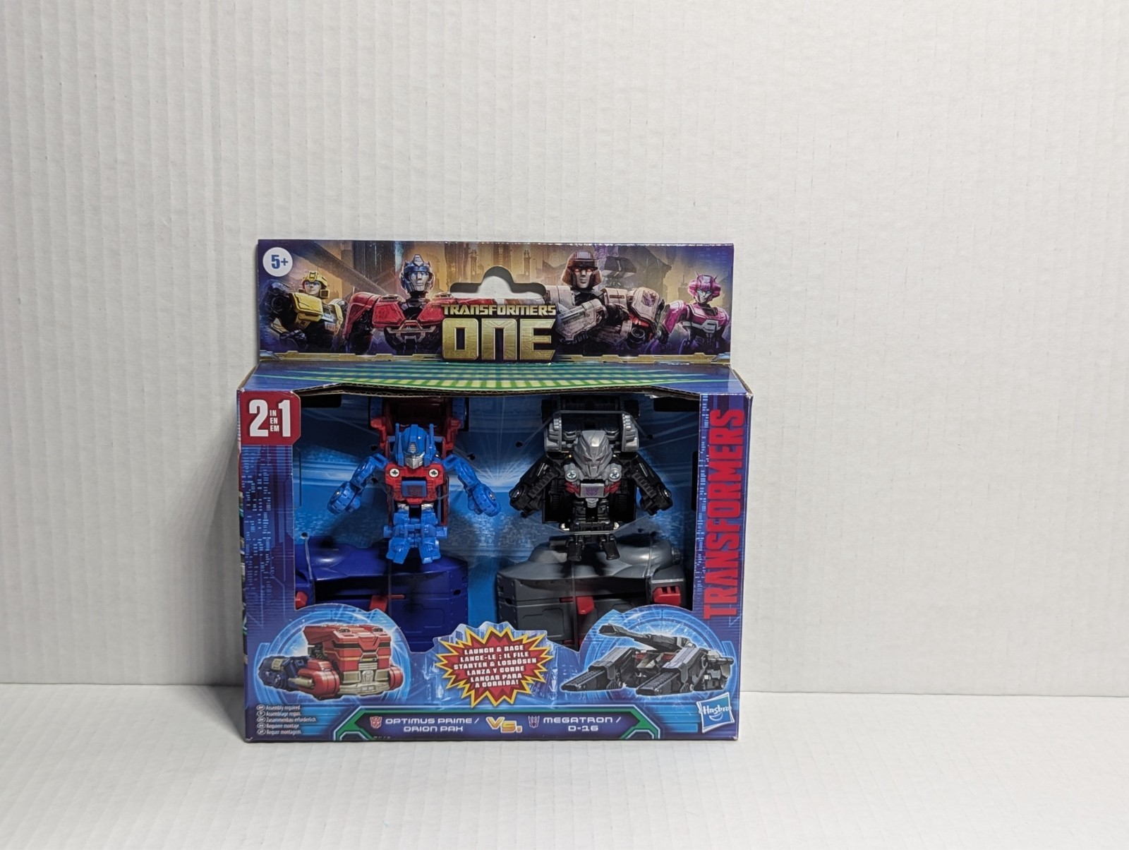 Transformers ONE Launch And Race Optimus Prime Megatron Botshot NEW***