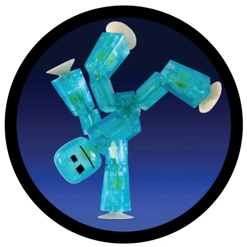 3Pcs Random Stikbot Suction Cup Sticky Robot Funy Kids Deformable Action Figure