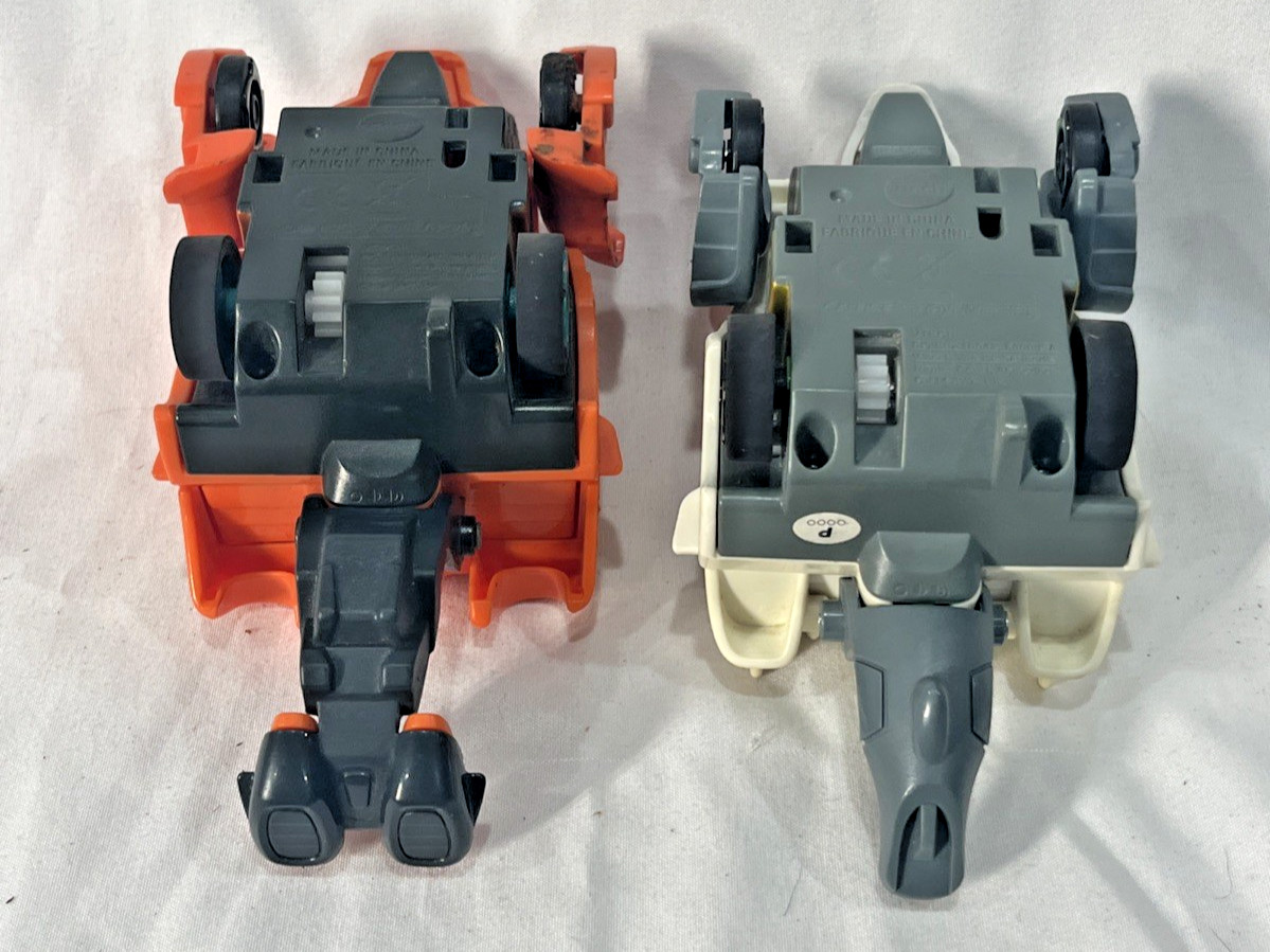 VTech Switch and Go Talking Dinos Turbo Lot of 2-Orange-White-Dart Triceratops